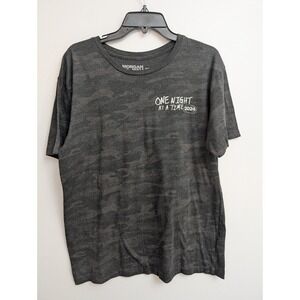C5 MORGAN WALLEN ONE NIGHT AT A TIME MERCH 2024 T-SHIRT BLACK CAMO FLAG Large